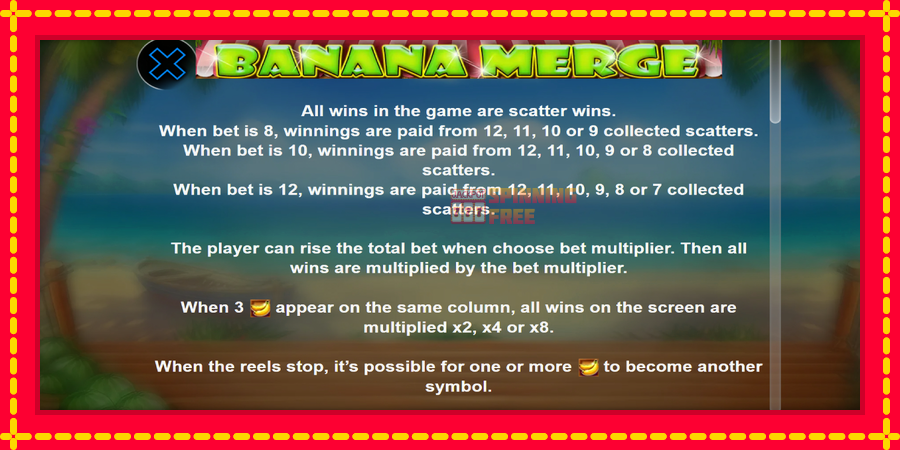 Banana Merge mesin slot dengan animasi cerah, gambar 5