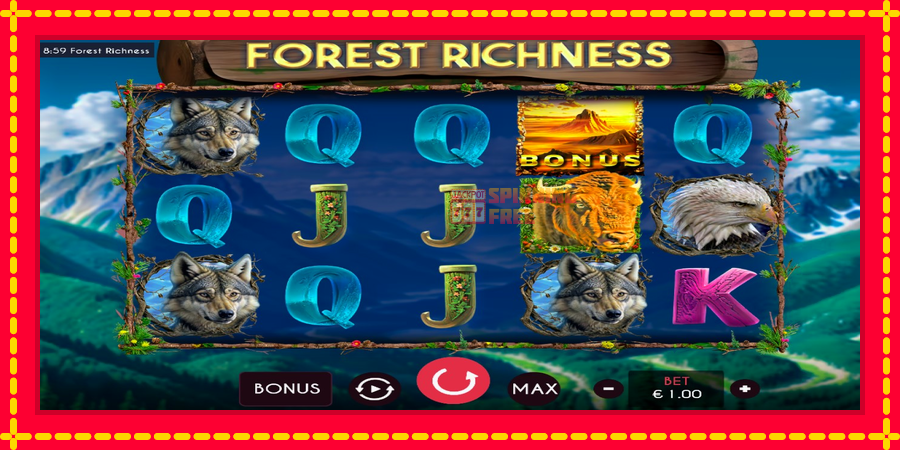 Forest Richness mesin slot dengan animasi cerah, gambar 2