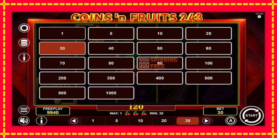 Coinsn Fruits 243 mesin slot dengan animasi cerah, gambar 7