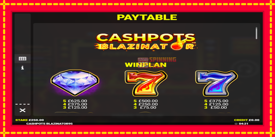 Cashpots Blazinator mesin slot dengan animasi cerah, gambar 4