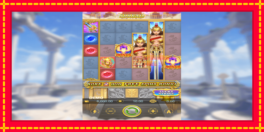 Athena Lucky Spread mesin slot dengan animasi cerah, gambar 2