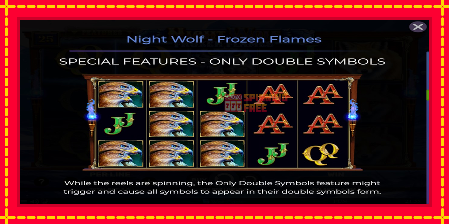 Night Wolf - Frozen Flames mesin slot dengan animasi cerah, gambar 5