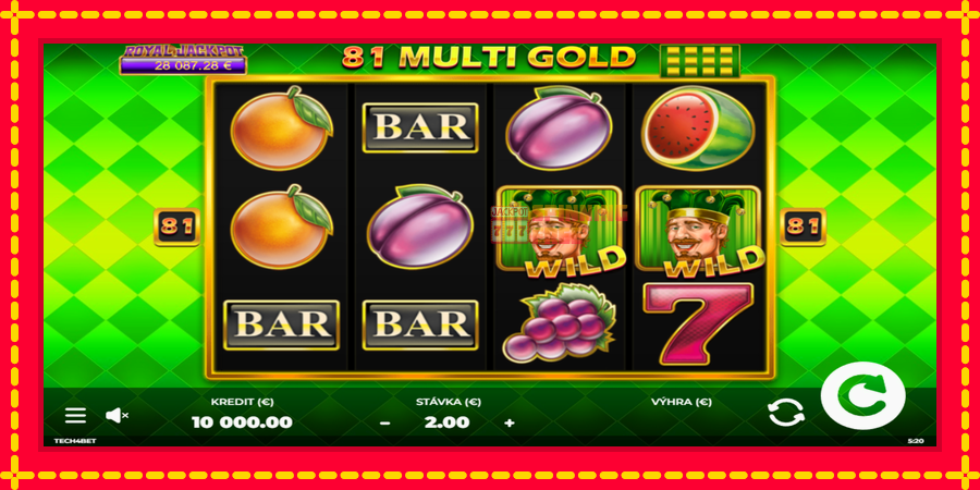 81 Multi Gold mesin slot dengan animasi cerah, gambar 1