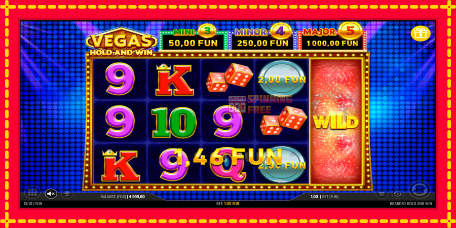 Vegas Hold and Win mesin slot dengan animasi cerah, gambar 2