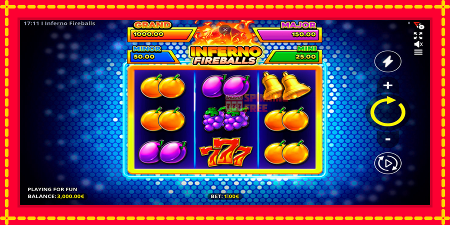 Inferno Fireballs mesin slot dengan animasi cerah, gambar 1