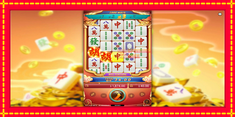 Mahjong Phoenix mesin slot dengan animasi cerah, gambar 3