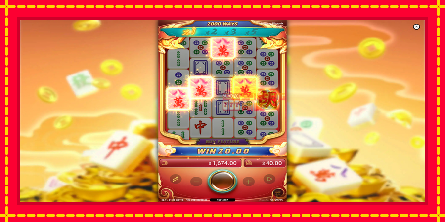 Mahjong Phoenix mesin slot dengan animasi cerah, gambar 4