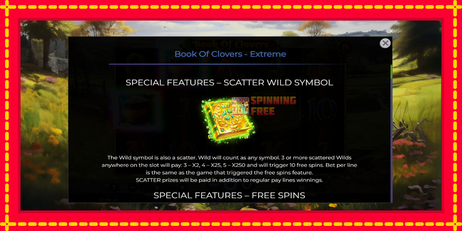 Book of Clovers - Extreme mesin slot dengan animasi cerah, gambar 5