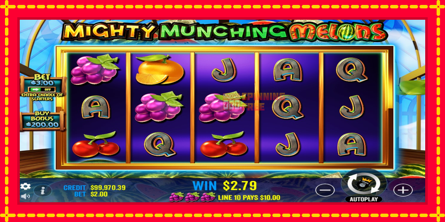 Mighty Munching Melons mesin slot dengan animasi cerah, gambar 4