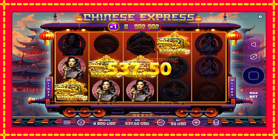 Chinese Express mesin slot dengan animasi cerah, gambar 3