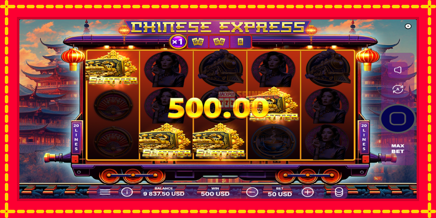 Chinese Express mesin slot dengan animasi cerah, gambar 4