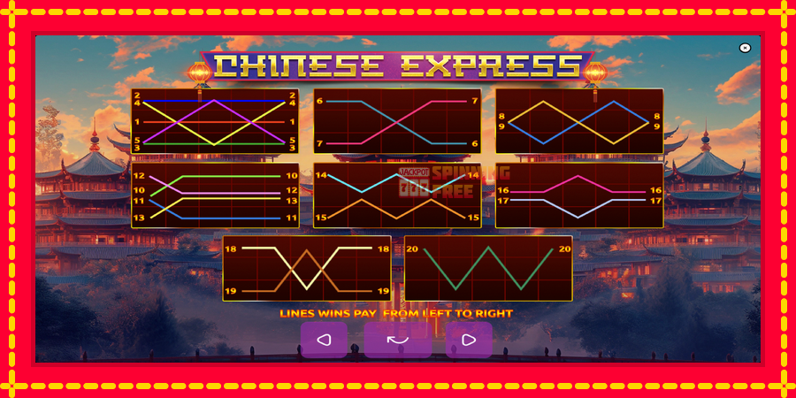 Chinese Express mesin slot dengan animasi cerah, gambar 7