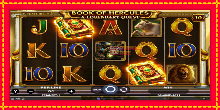 Book of Hercules - A Legendary Quest mesin slot dengan animasi cerah, gambar 2