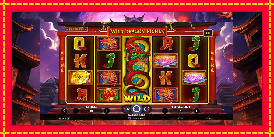 Wild Dragon Riches mesin slot dengan animasi cerah, gambar 2