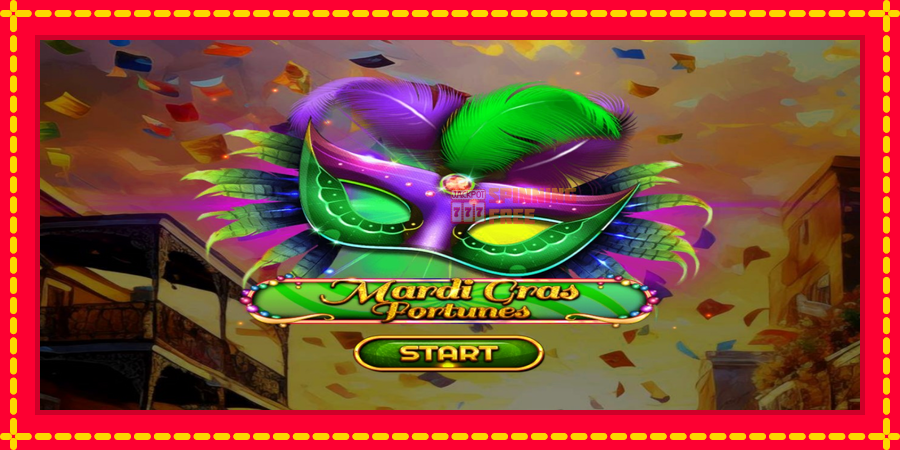 Mardi Gras Fortunes mesin slot dengan animasi cerah, gambar 1