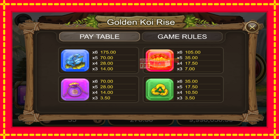 Golden Koi Rise mesin slot dengan animasi cerah, gambar 7