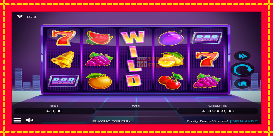 Fruity Beats Xtreme mesin slot dengan animasi cerah, gambar 1