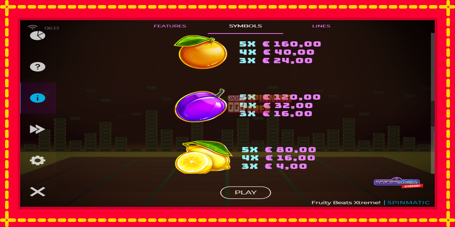 Fruity Beats Xtreme mesin slot dengan animasi cerah, gambar 5