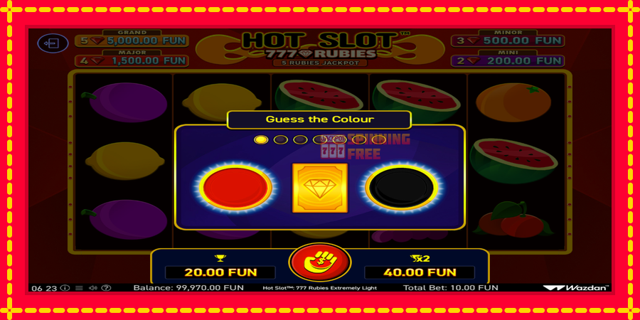 Hot Slot 777 Rubies Extremely Light mesin slot dengan animasi cerah, gambar 4