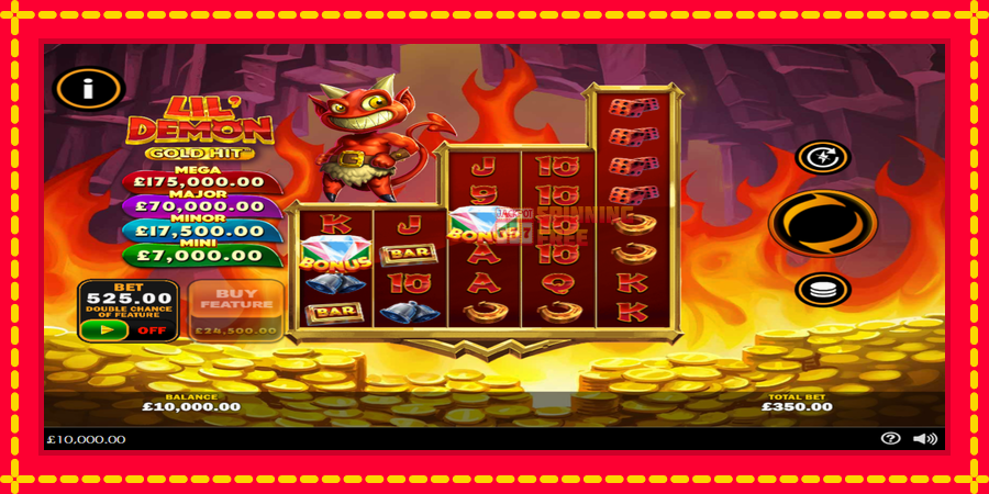 Gold Hit: Lil Demon mesin slot dengan animasi cerah, gambar 2