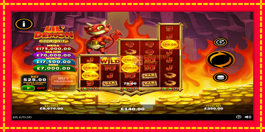 Gold Hit: Lil Demon mesin slot dengan animasi cerah, gambar 3