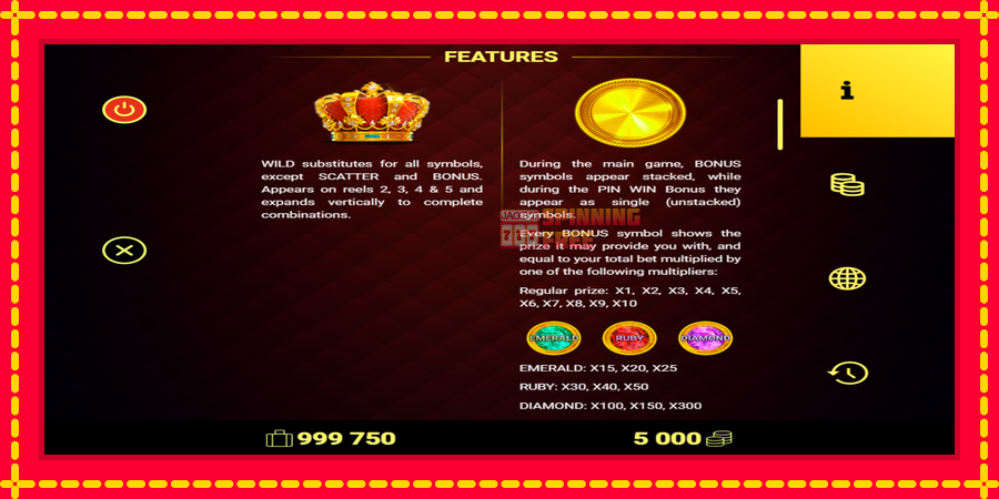 Regal Crown 100 mesin slot dengan animasi cerah, gambar 5