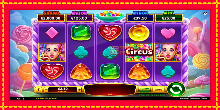 Diamond Explosion Candy mesin slot dengan animasi cerah, gambar 2