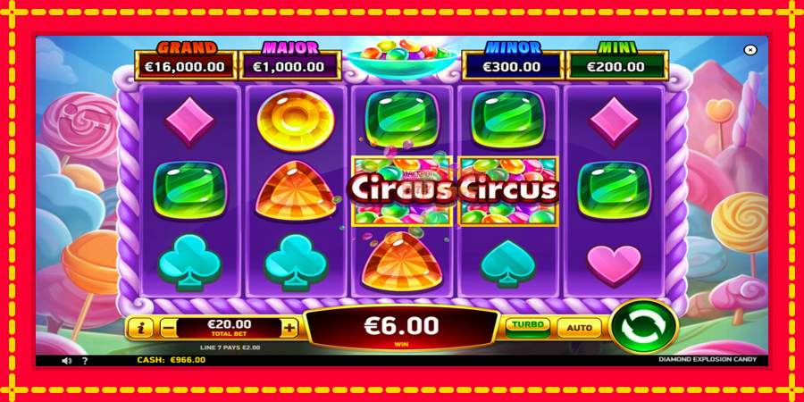 Diamond Explosion Candy mesin slot dengan animasi cerah, gambar 3