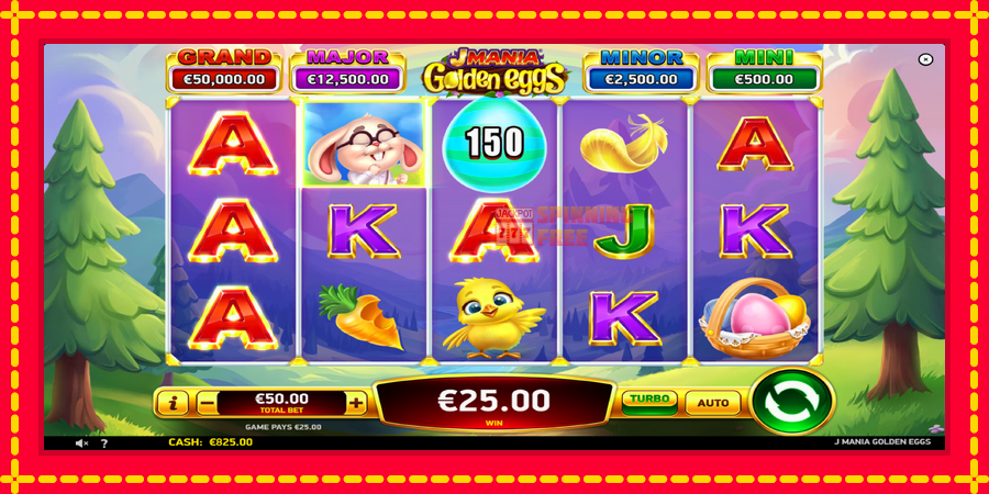 J Mania Golden Eggs mesin slot dengan animasi cerah, gambar 3