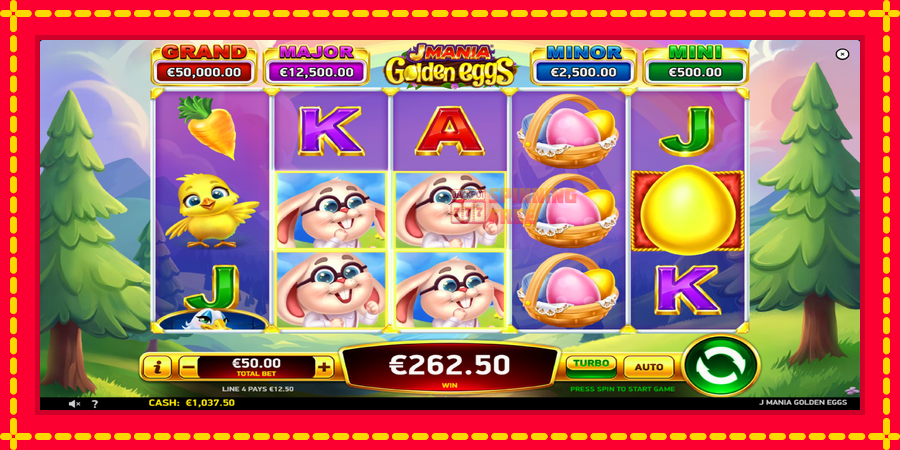 J Mania Golden Eggs mesin slot dengan animasi cerah, gambar 4