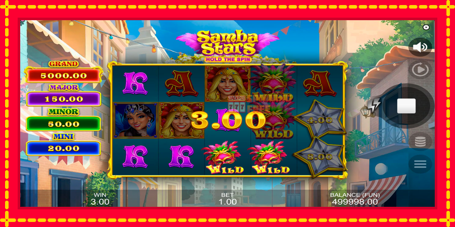 Samba Stars: Hold the Spin mesin slot dengan animasi cerah, gambar 2