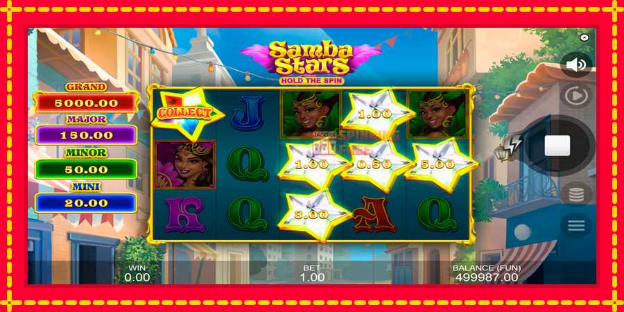 Samba Stars: Hold the Spin mesin slot dengan animasi cerah, gambar 4