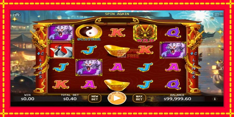 Lucky Golden Dragon Lock 2 Spin mesin slot dengan animasi cerah, gambar 1