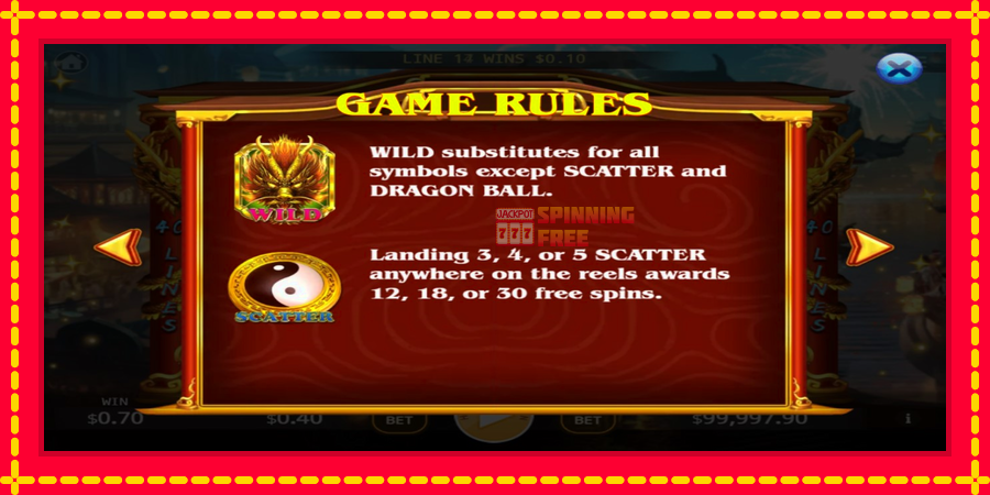 Lucky Golden Dragon Lock 2 Spin mesin slot dengan animasi cerah, gambar 3