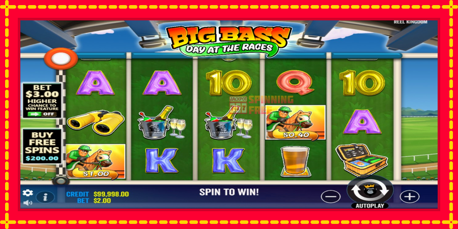 Big Bass Day at Races mesin slot dengan animasi cerah, gambar 2