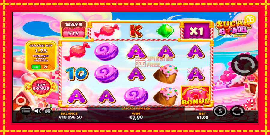 Sugar Bomb MultiBoost mesin slot dengan animasi cerah, gambar 4