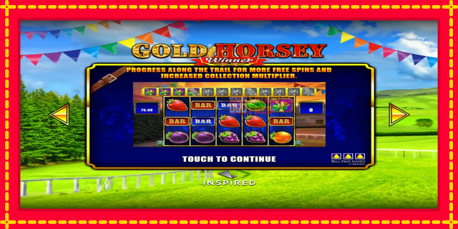 Gold Horsey Winner mesin slot dengan animasi cerah, gambar 1