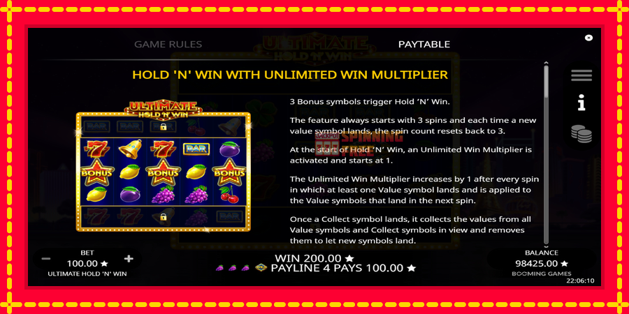 Ultimate Hold N Win mesin slot dengan animasi cerah, gambar 5