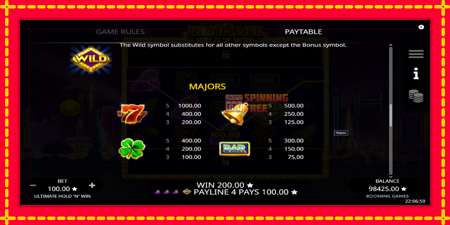 Ultimate Hold N Win mesin slot dengan animasi cerah, gambar 6