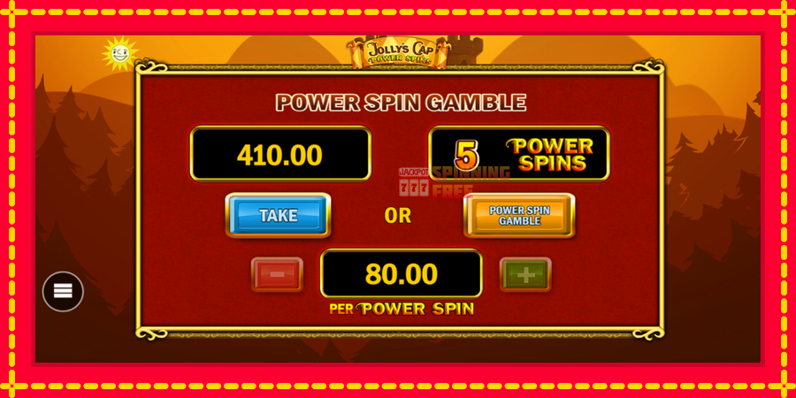 Jollys Cap Power Spins mesin slot dengan animasi cerah, gambar 3