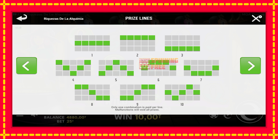 Riquezas de la Alquimia mesin slot dengan animasi cerah, gambar 6