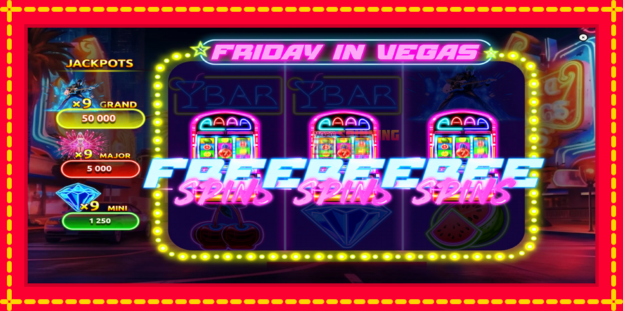 Friday in Vegas mesin slot dengan animasi cerah, gambar 3