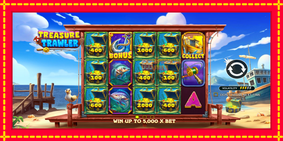 Treasure Trawler mesin slot dengan animasi cerah, gambar 1