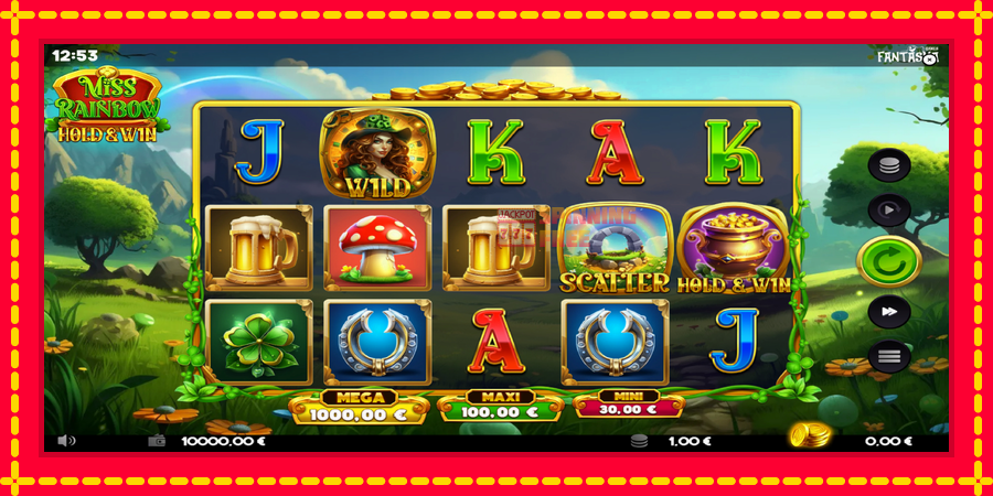 Miss Rainbow: Hold & Win mesin slot dengan animasi cerah, gambar 2