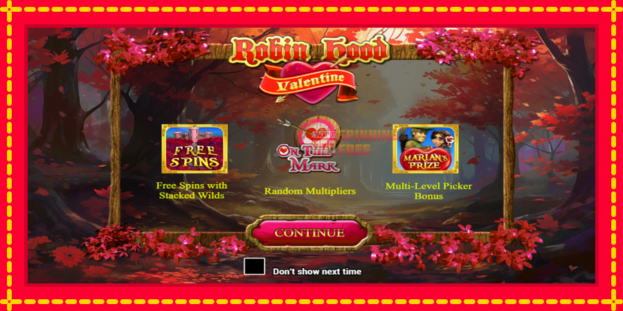 Robin Hood Valentine mesin slot dengan animasi cerah, gambar 1