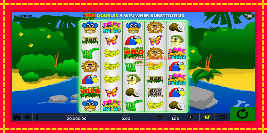 Jungle Fever Super Reels mesin slot dengan animasi cerah, gambar 2