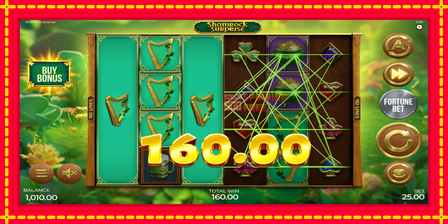 Shamrock Surprise mesin slot dengan animasi cerah, gambar 3