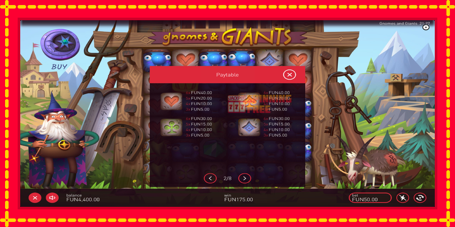 Gnomes & Giants mesin slot dengan animasi cerah, gambar 6