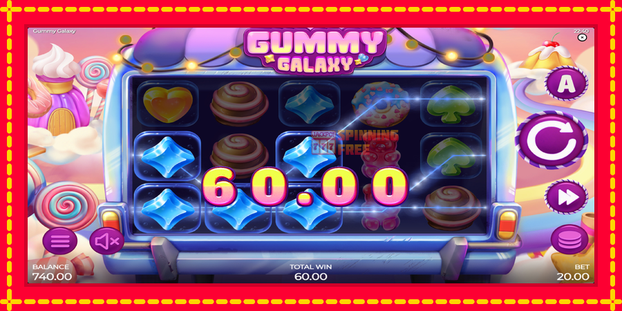 Gummy Galaxy mesin slot dengan animasi cerah, gambar 4