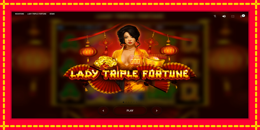 Lady Triple Fortune mesin slot dengan animasi cerah, gambar 1